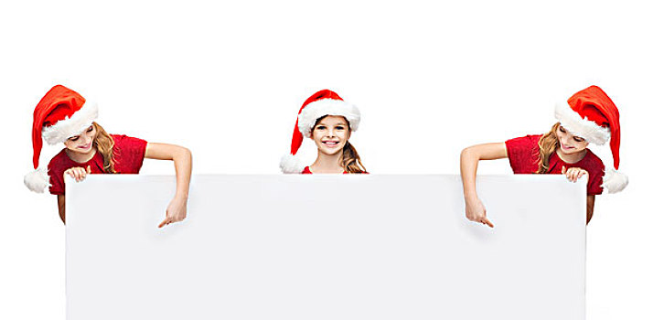 圣诞节,圣诞,人,广告,销售,概念,圣诞老人,帽子,留白,白板