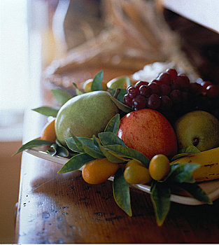 碗,水果,台案