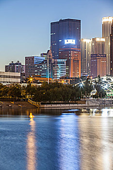 天津海河夜景