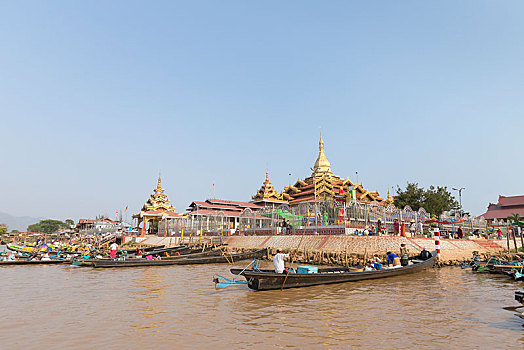 塔,茵莱湖,缅甸,亚洲
