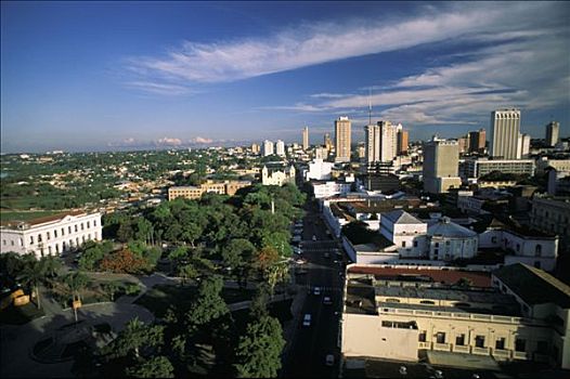 巴拉圭,亚松森,全视图,左边,宫殿,政府