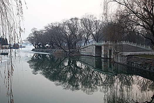 界湖桥,颐和园,中国,北京,全景,风景,地标,传统