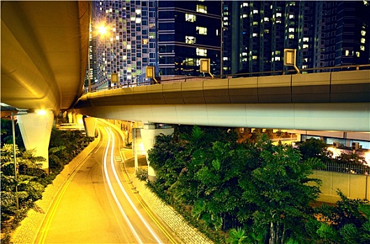 市区,高架路,香港