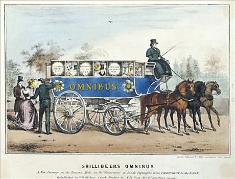 公交车,伦敦,1838年,艺术家,未知