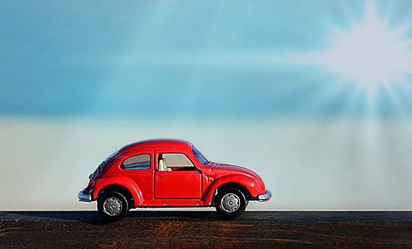 红色,玩具车,阳光,大众汽车,甲壳虫汽车