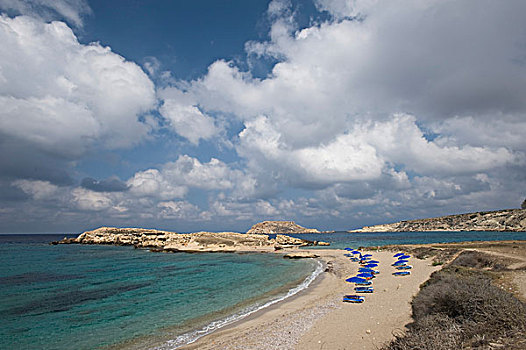 海滩,卡帕索斯,岛屿,爱琴海岛屿,爱琴海,多德卡尼斯群岛,希腊,欧洲