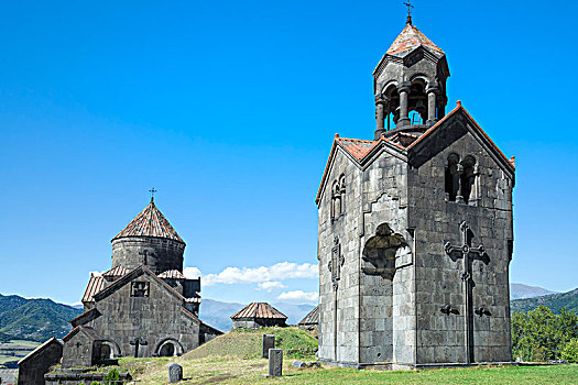 寺院,大教堂,钟楼,世界遗产,省,亚美尼亚,亚洲