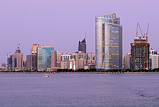 摩天大楼,多层,建筑,滨海路,阿布扎比,酋长国,阿联酋,阿拉伯,中东,西亚
