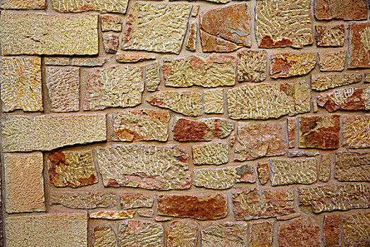砖石建筑,墙壁,马斯拉奇,特鲁埃尔,阿拉贡,西班牙