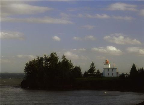 木屋,灯塔,堡垒,国家历史公园,爱德华王子岛,加拿大