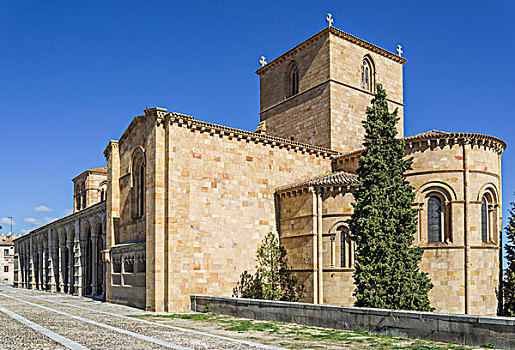 罗马式,大教堂,卡斯提尔,西班牙,欧洲