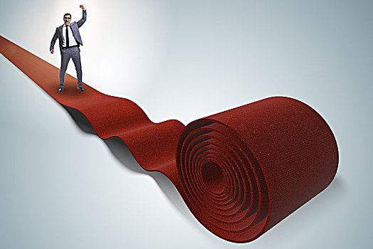 商务人士,红地毯,成功,概念