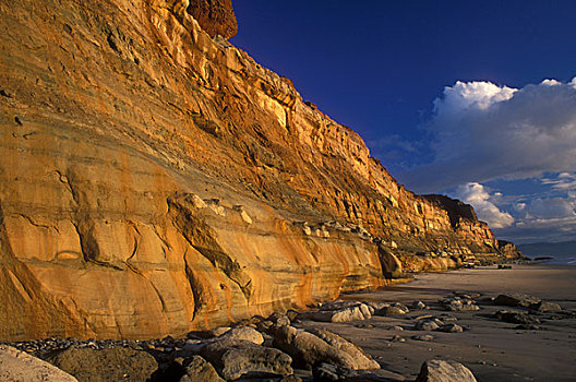 岩石构造,海岸,圣地亚哥,加利福尼亚,美国