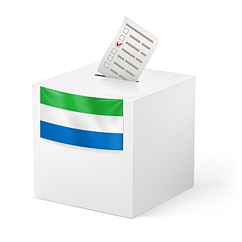 选票,盒子,旗帜