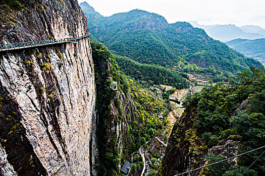 浙江雁荡山空中栈道