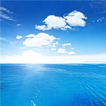 漂亮,海洋,天空