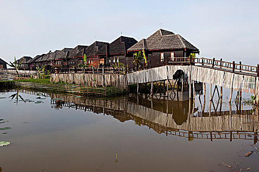 酒店,茵莱湖,掸邦,缅甸