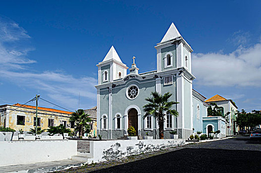 教堂,福古岛,佛得角,非洲
