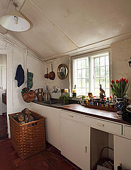 厨房,英国,郊区住宅