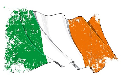 低劣,旗帜,爱尔兰