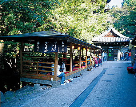 日本京都清水寺的茶座