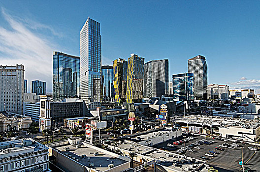 摩天大楼,城市,拉斯维加斯,内华达,美国