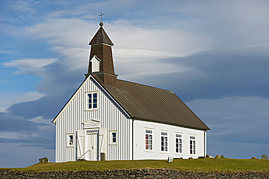 木质,教堂,冰岛
