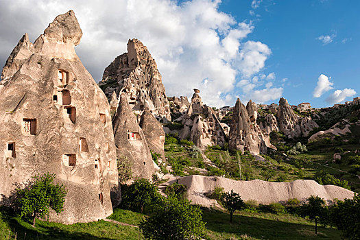 岩石构造,仙人烟囱岩,乌希萨尔,国家公园,世界遗产,卡帕多西亚,土耳其,亚洲