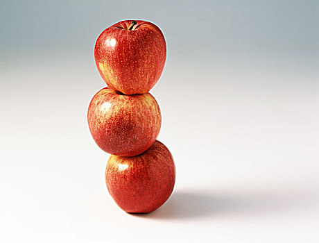 红苹果,一堆,层叠,特写