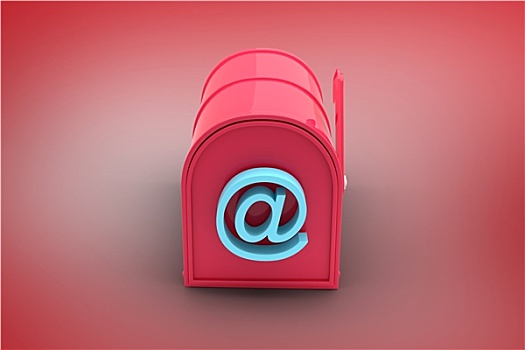 合成效果,图像,红色,电子邮件,邮箱