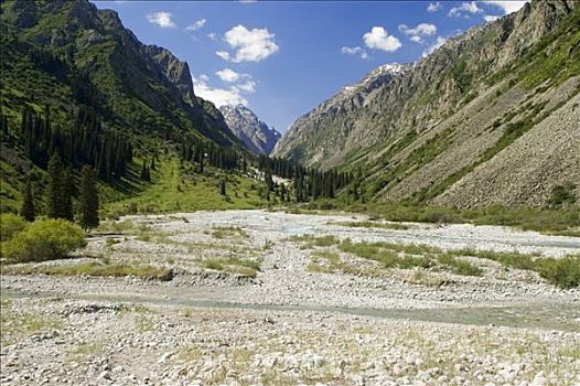 山谷,国家公园,吉尔吉斯斯坦