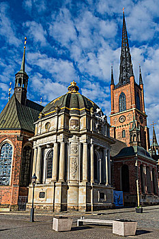 教堂,骑士岛,斯德哥尔摩,瑞典