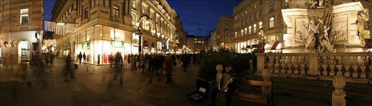 沟,维也纳,市中心,圣诞节
