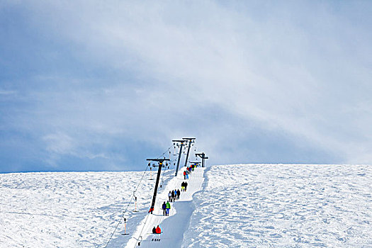 滑雪,靠近,因斯布鲁克,提洛尔,奥地利,欧洲