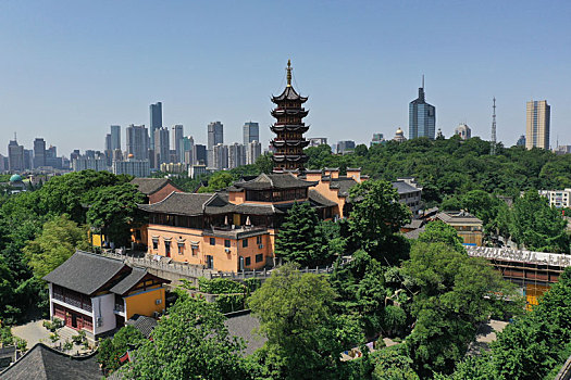 南京,鸡鸣寺,城市风光