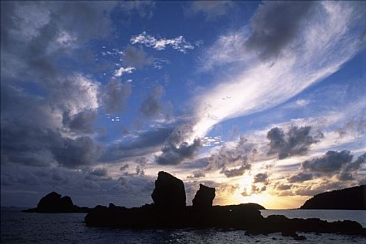 云,气氛,上方,太平洋,澳大利亚,大洋洲