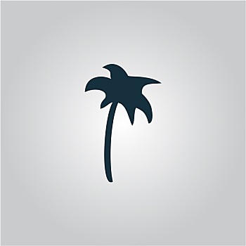 棕榈树,象征,矢量