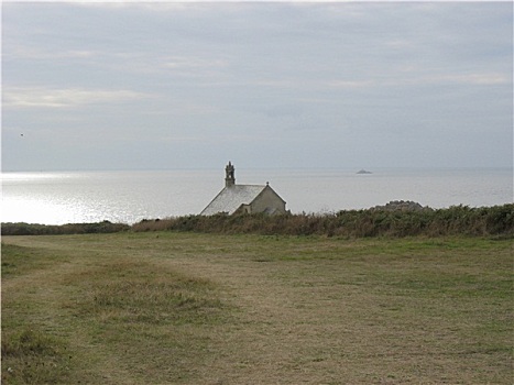 小教堂,海岸,布列塔尼半岛