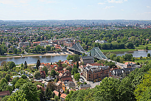 城市,桥,蓝色,惊奇,德累斯顿,德国,欧洲