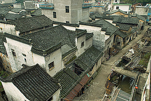 歙县黄备村的古建筑群