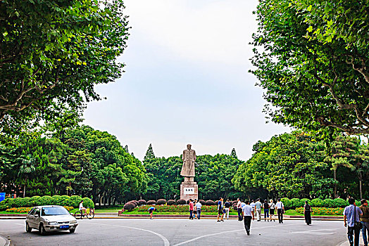 上海,复旦大学,校园,草地