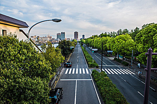 日本大阪城市道路