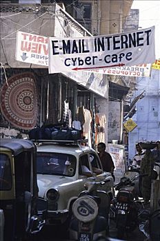 印度,乌代浦尔,网吧