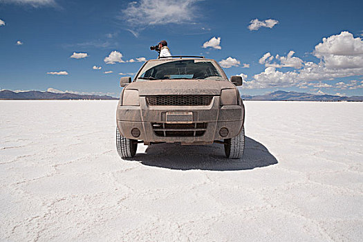 摄影师,照相,汽车,盐,地点,科多巴省,阿根廷