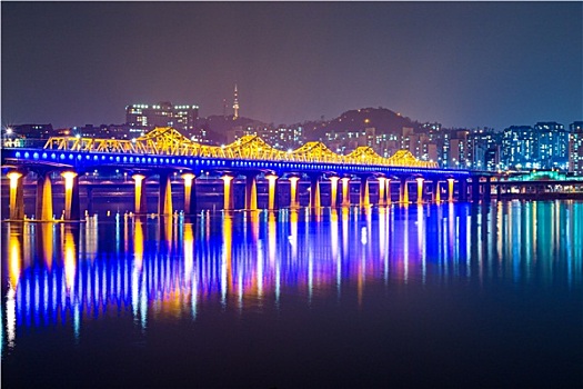 河,桥,首尔