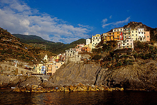 意大利,五渔村,马纳罗拉,风景,船,十月