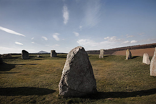 苏格兰,阿伯丁,东方,巨石阵,复活节,休息,只有,区域,公元前3000年