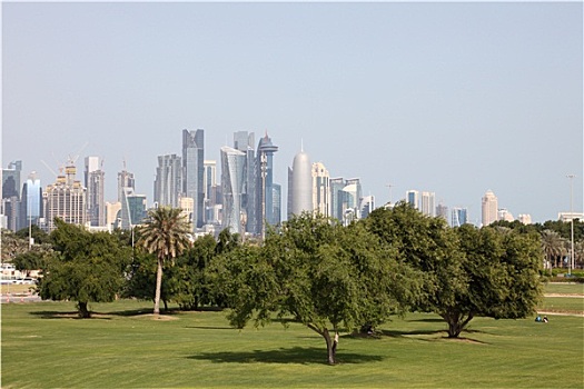绿色公园,多哈,卡塔尔,中东