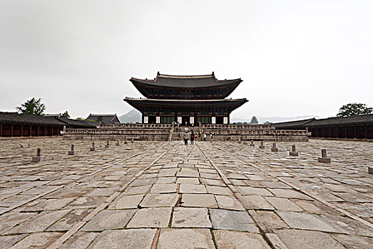 韩国首尔的古代皇宫,景福宫,的,勤政殿