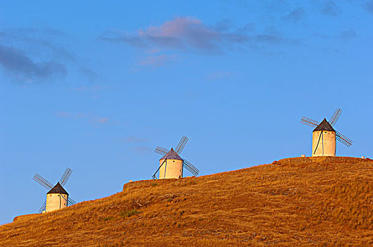 风车,康斯艾格拉,托莱多省,路线,堂吉诃德,西班牙,欧洲